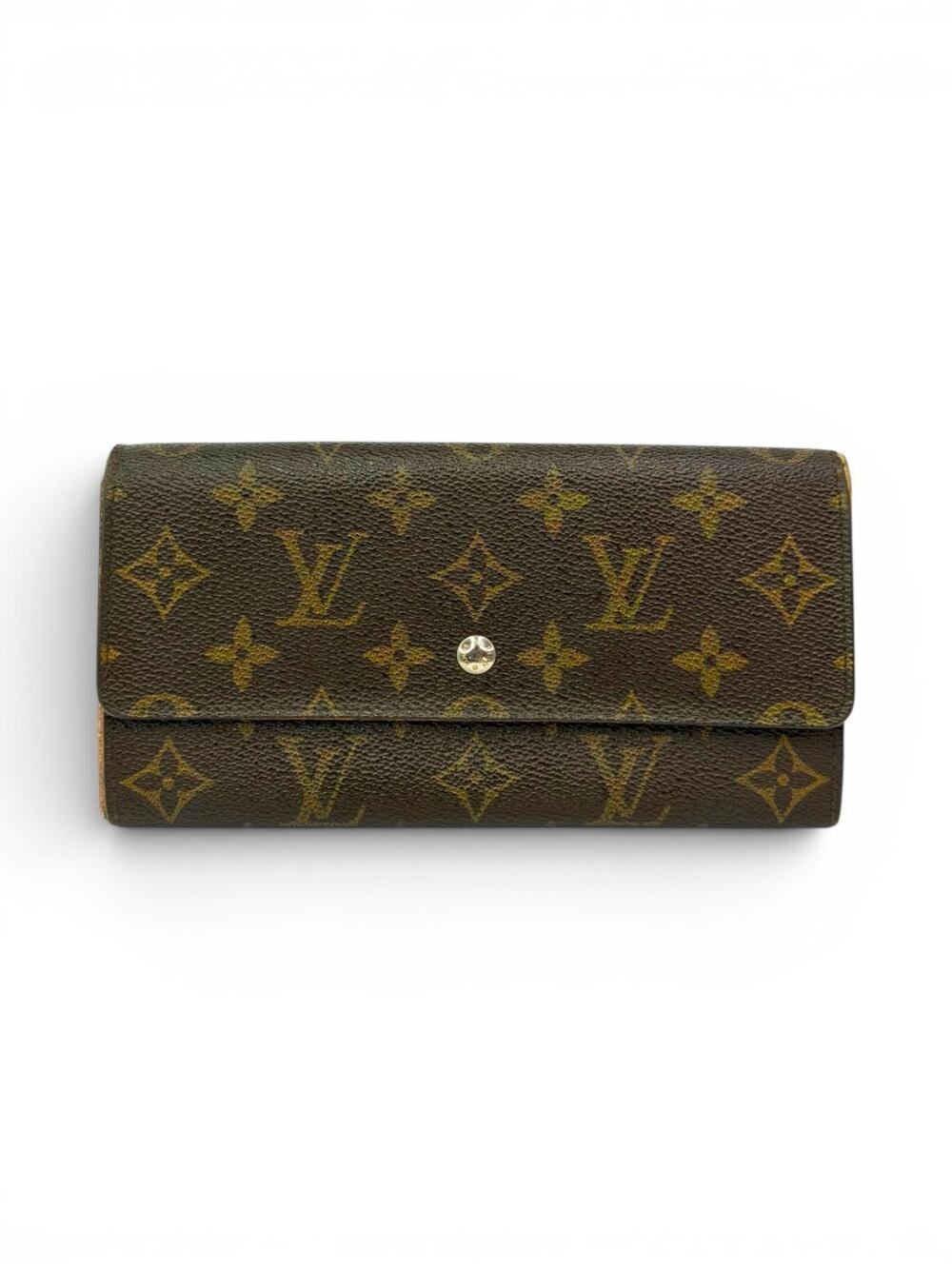 Vintage Louis Vuitton Monogram Porte Monnaie Crédit Long Wallet France
